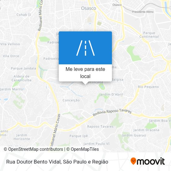 Rua Doutor Bento Vidal mapa