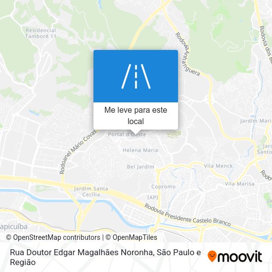 Rua Doutor Edgar Magalhães Noronha mapa