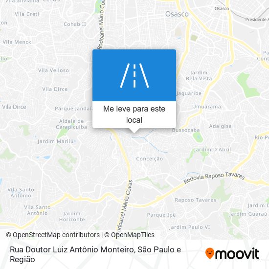 Rua Doutor Luiz Antônio Monteiro mapa