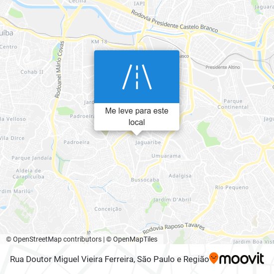 Rua Doutor Miguel Vieira Ferreira mapa