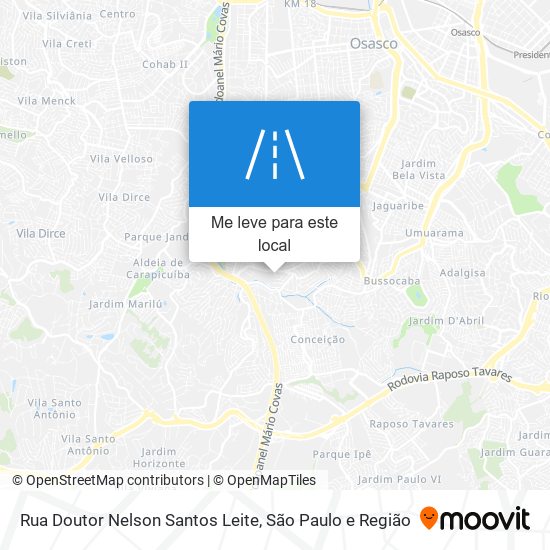 Rua Doutor Nelson Santos Leite mapa