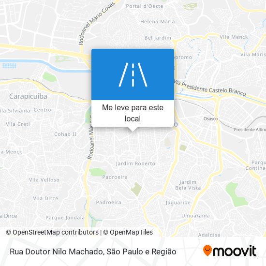 Rua Doutor Nilo Machado mapa