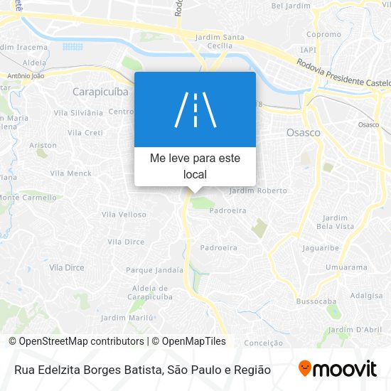 Rua Edelzita Borges Batista mapa