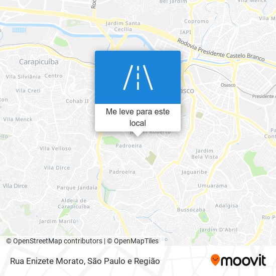 Rua Enizete Morato mapa