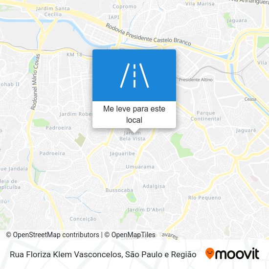 Rua Floriza Klem Vasconcelos mapa