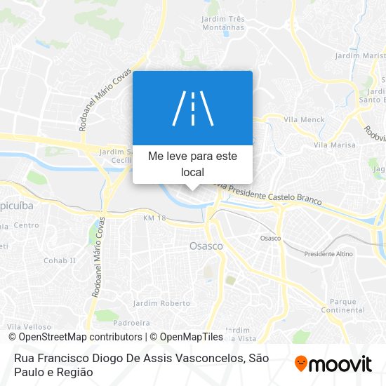 Rua Francisco Diogo De Assis Vasconcelos mapa