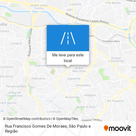 Rua Francisco Gomes De Moraes mapa