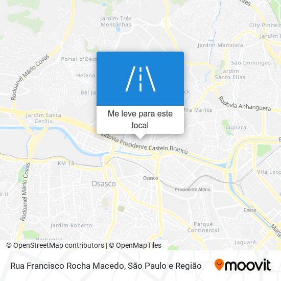 Rua Francisco Rocha Macedo mapa