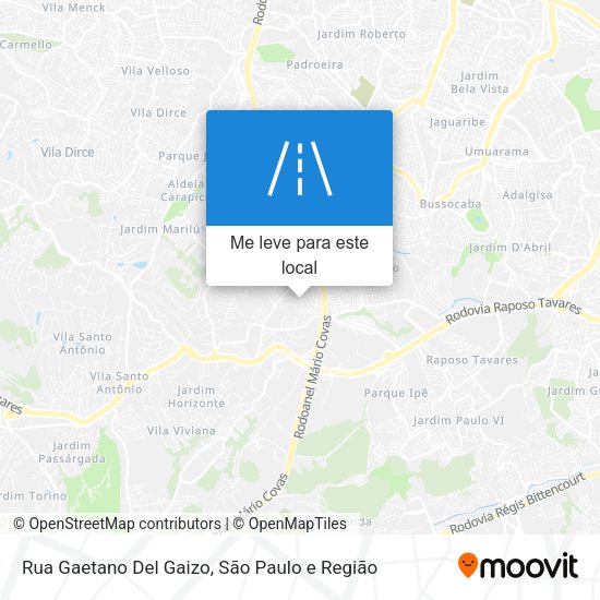 Rua Gaetano Del Gaizo mapa