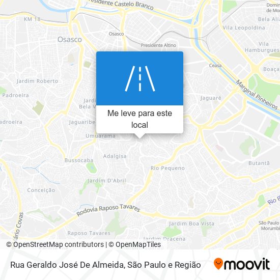 Rua Geraldo José De Almeida mapa