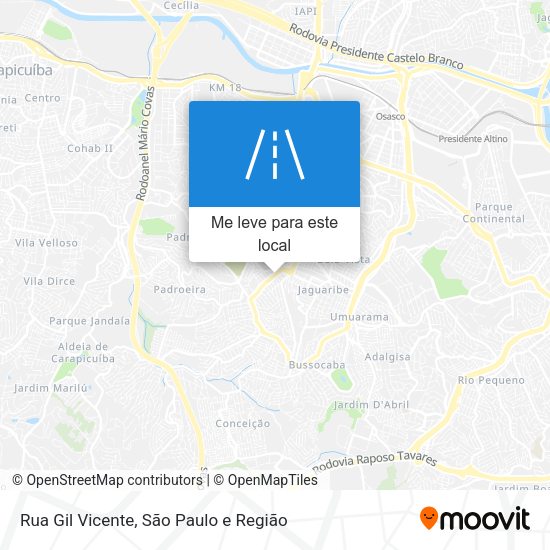Rua Gil Vicente mapa
