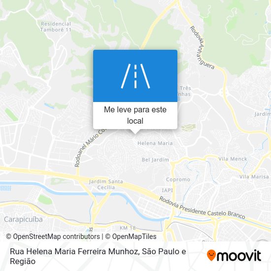 Rua Helena Maria Ferreira Munhoz mapa