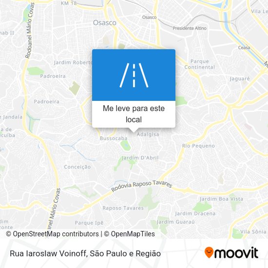 Rua Iaroslaw Voinoff mapa