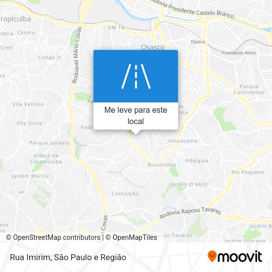 Rua Imirim mapa