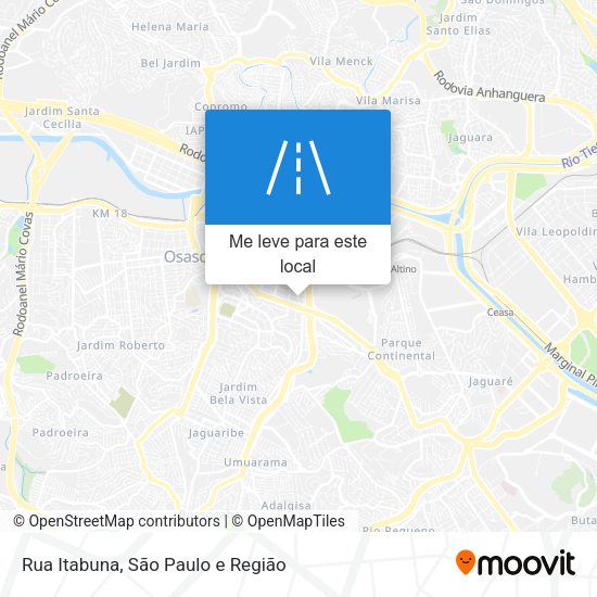 Rua Itabuna mapa