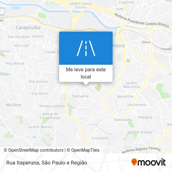Rua Itaperuna mapa