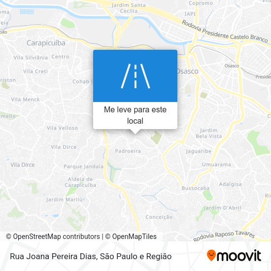 Rua Joana Pereira Dias mapa