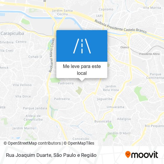 Rua Joaquim Duarte mapa