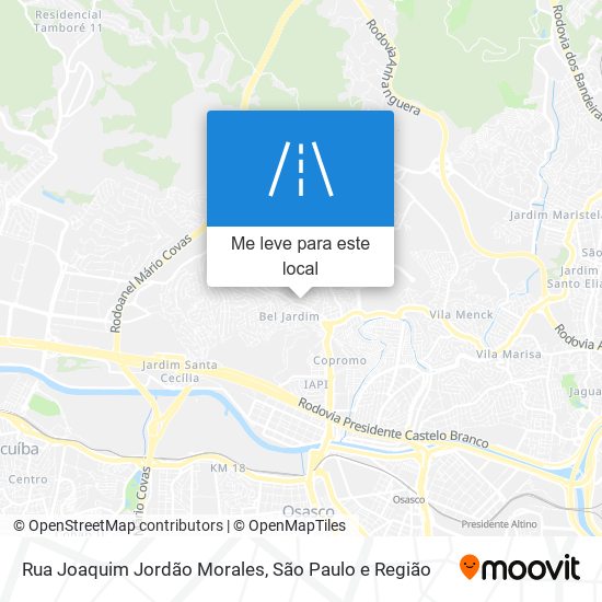 Rua Joaquim Jordão Morales mapa