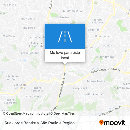 Rua Jorge Baptista mapa