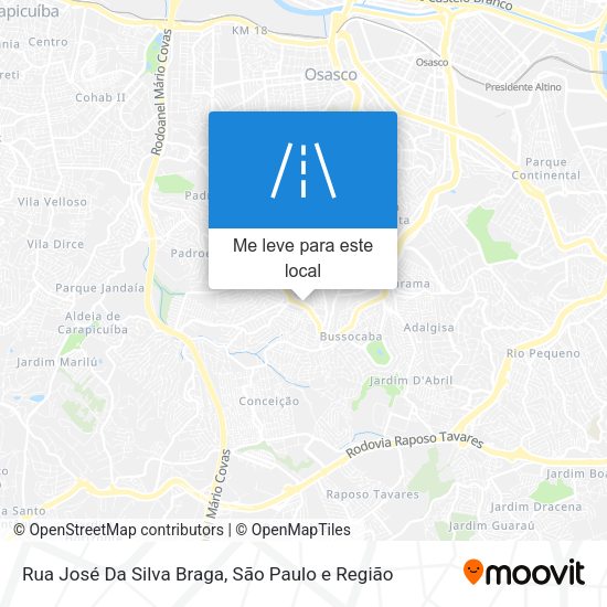 Rua José Da Silva Braga mapa