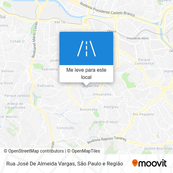 Rua José De Almeida Vargas mapa