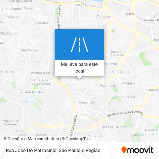 Rua José Do Patrocínio mapa