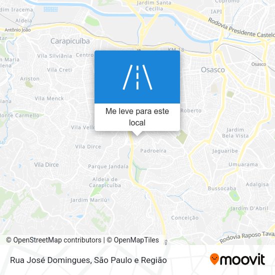 Rua José Domingues mapa