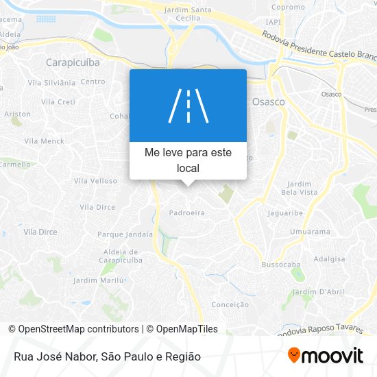 Rua José Nabor mapa