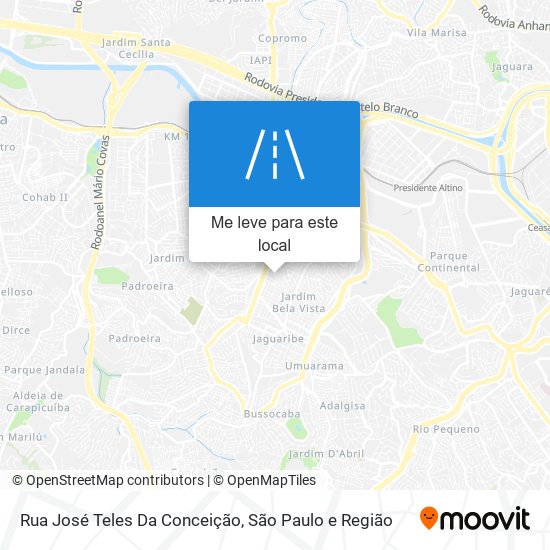 Rua José Teles Da Conceição mapa