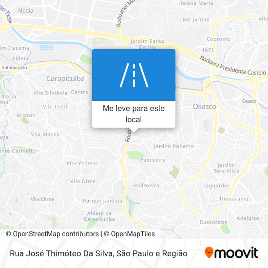 Rua José Thimóteo Da Silva mapa