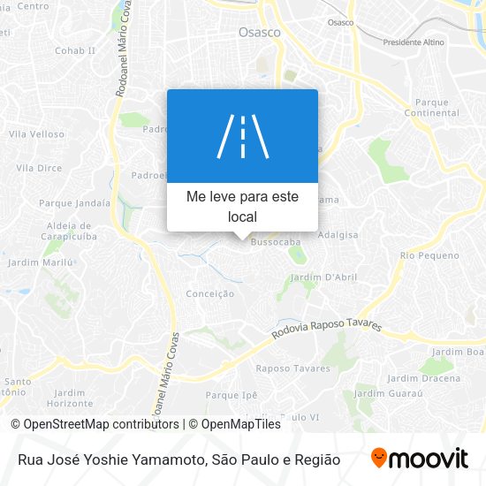 Rua José Yoshie Yamamoto mapa