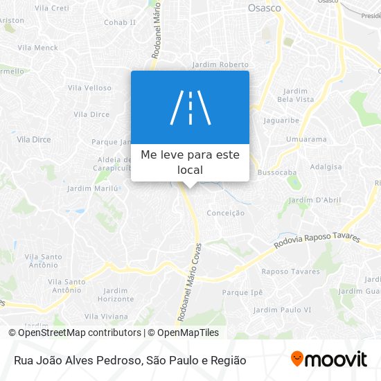 Rua João Alves Pedroso mapa