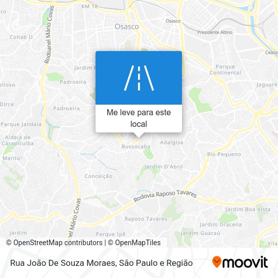 Rua João De Souza Moraes mapa