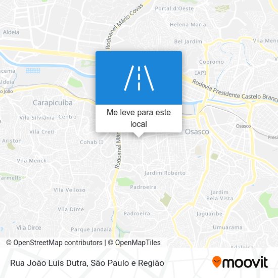 Rua João Luis Dutra mapa