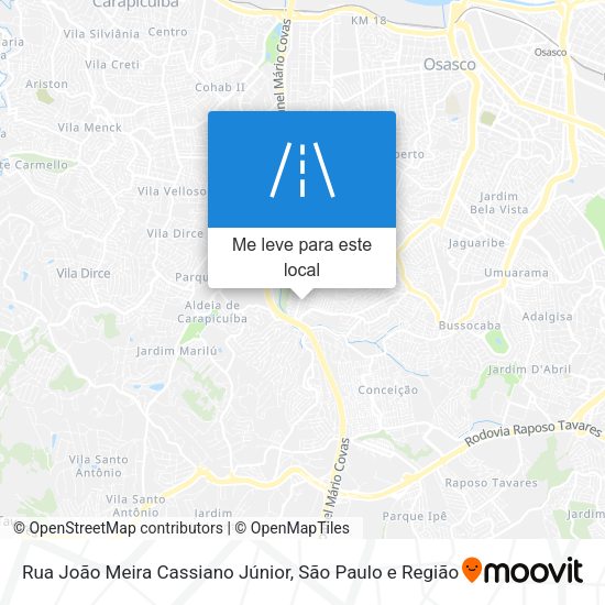 Rua João Meira Cassiano Júnior mapa