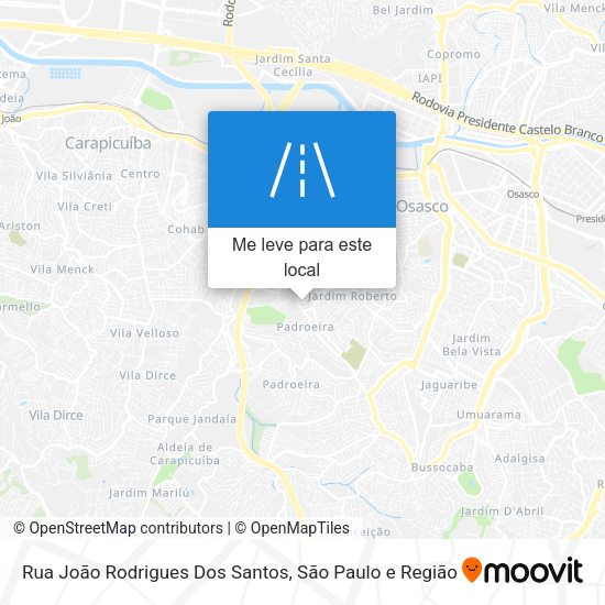 Rua João Rodrigues Dos Santos mapa