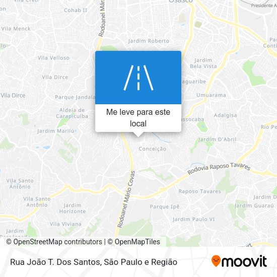 Rua João T. Dos Santos mapa