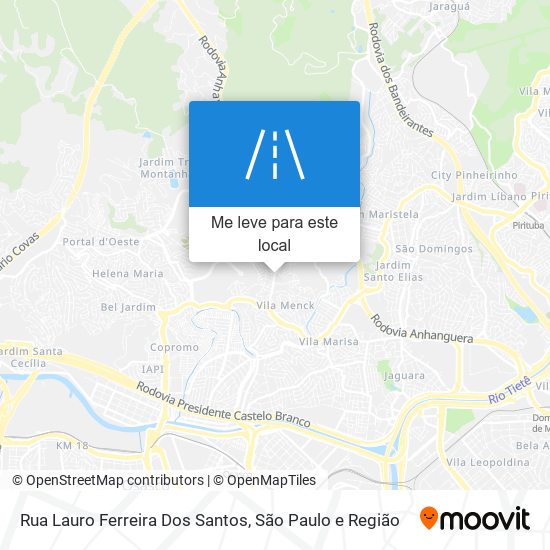 Rua Lauro Ferreira Dos Santos mapa