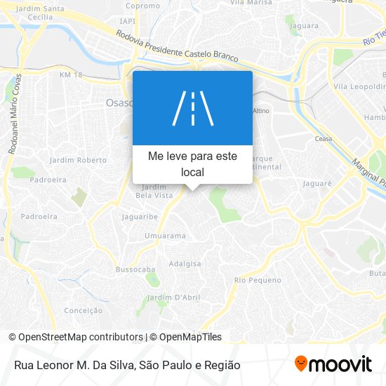 Rua Leonor M. Da Silva mapa