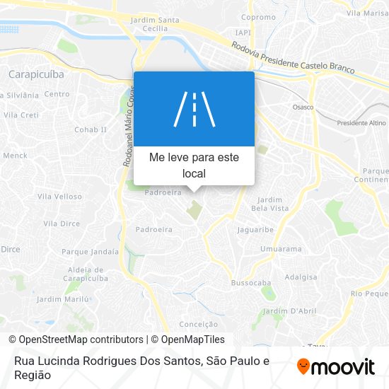 Rua Lucinda Rodrigues Dos Santos mapa