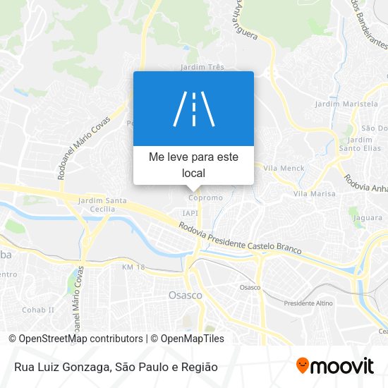 Rua Luiz Gonzaga mapa