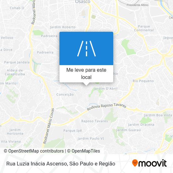 Rua Luzia Inácia Ascenso mapa