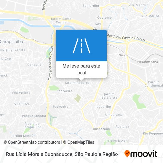 Rua Lídia Morais Buonaducce mapa