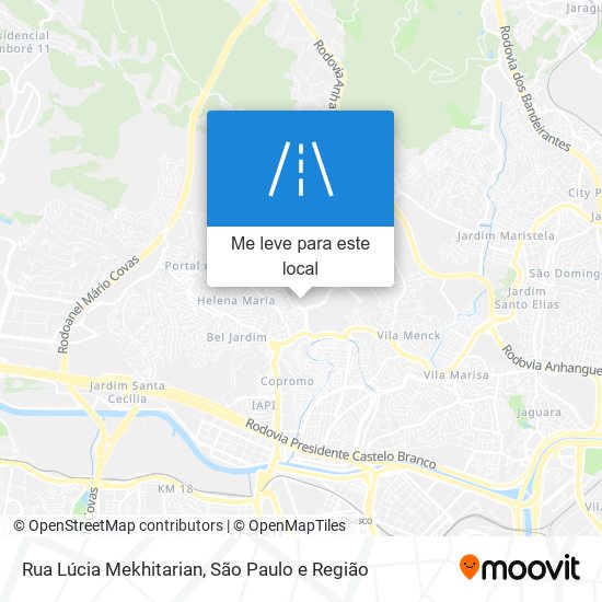 Rua Lúcia Mekhitarian mapa