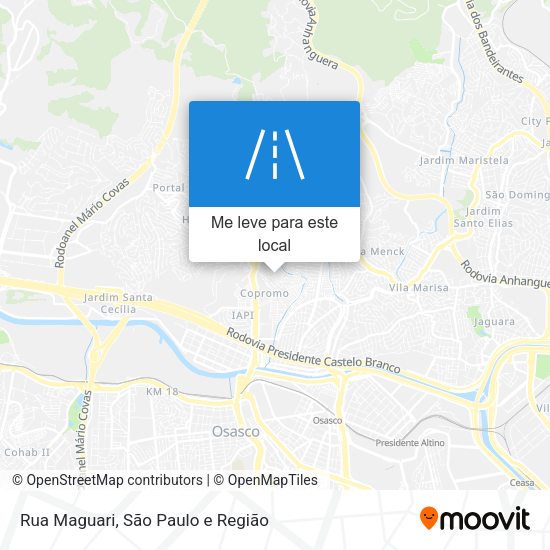 Rua Maguari mapa