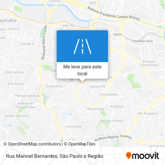 Rua Manoel Bernardes mapa
