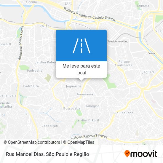 Rua Manoel Dias mapa
