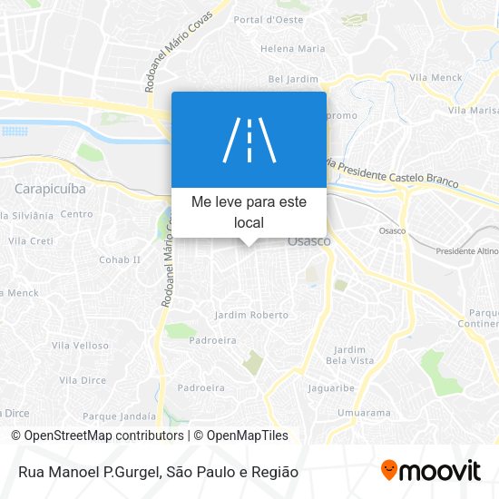 Rua Manoel P.Gurgel mapa