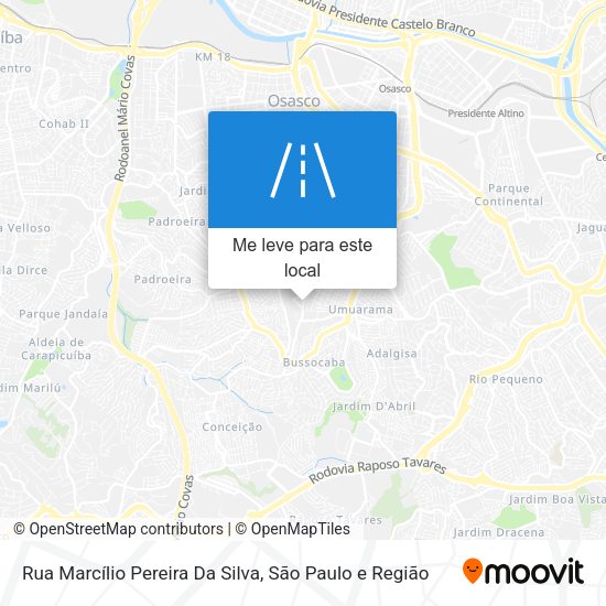Rua Marcílio Pereira Da Silva mapa